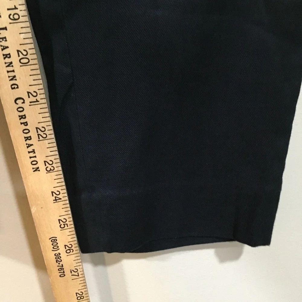 Banana Republic Avery Dress Pants Womens 4 Black Classic Capsule Office Linen